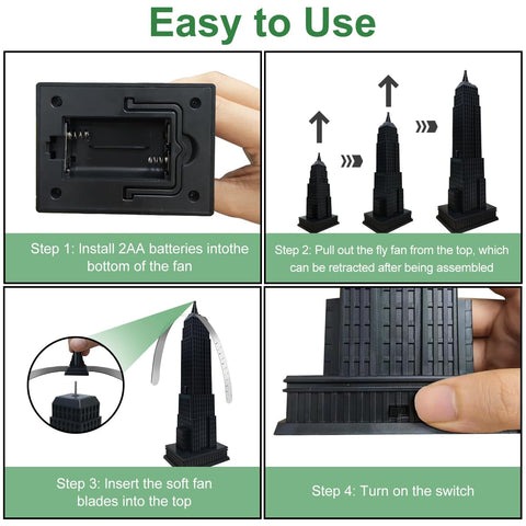 HerFind FlyGuard™ — Retractable Fly Repellent Fan
