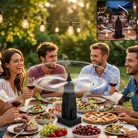 HerFind FlyGuard™ — Retractable Fly Repellent Fan